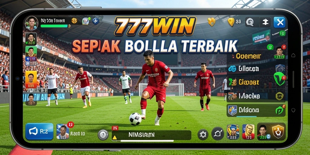 Tampilan gameplay seru di 777WIN dengan aksi sepak bola yang mendebarkan.