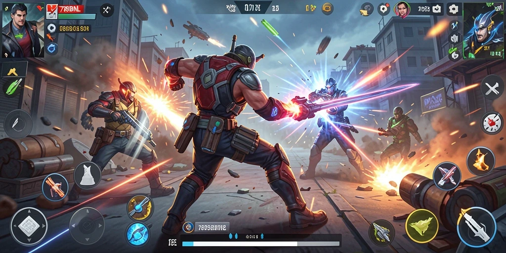 Tangkapan layar utama gameplay 789BNL menampilkan aksi pertarungan yang seru.