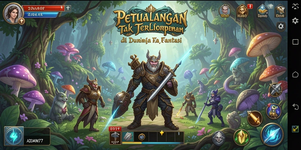 Gameplay seru yang membawa Anda ke dunia petualangan fantastis.