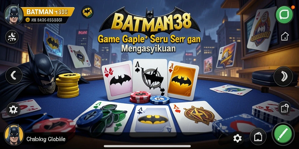 Screenshot utama BATMAN138 menampilkan aksi seru permainan Gaple.