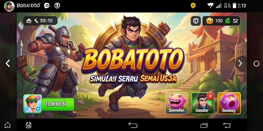Screenshot gameplay BOBATOTO yang menarik dan penuh warna.