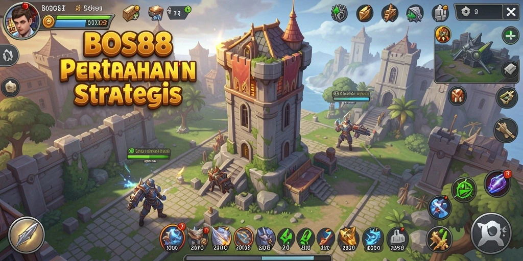 Gameplay seru Tower Defense dengan menara yang strategis.
