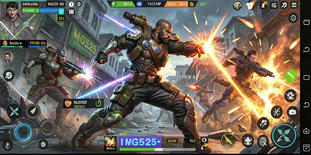 Tampilan gameplay MG525 yang seru dan mendebarkan dalam pertarungan.