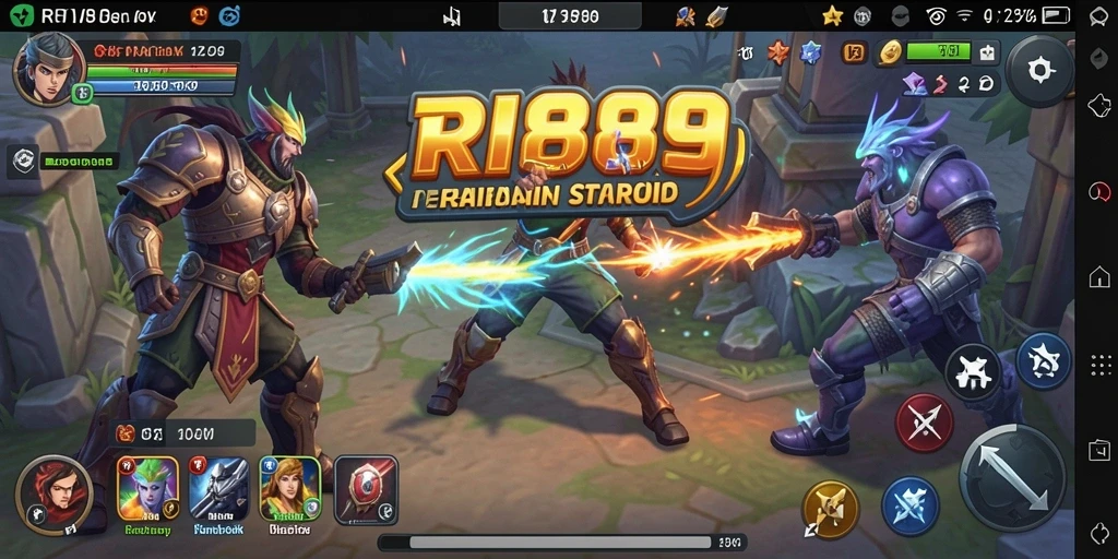 Screenshot gameplay RI889 menunjukkan momen pertempuran sengit dan strategi hebat.