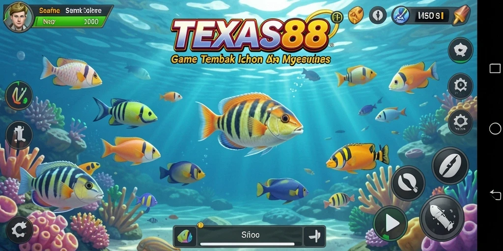 Tampilan gameplay Tembak Ikan yang memukau di TEXAS88.